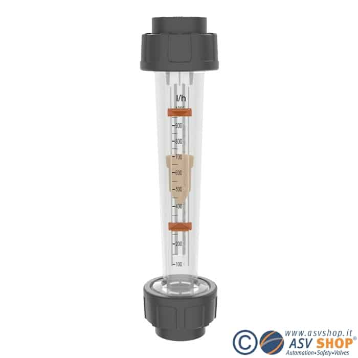 Flussimetro compatto in PVC