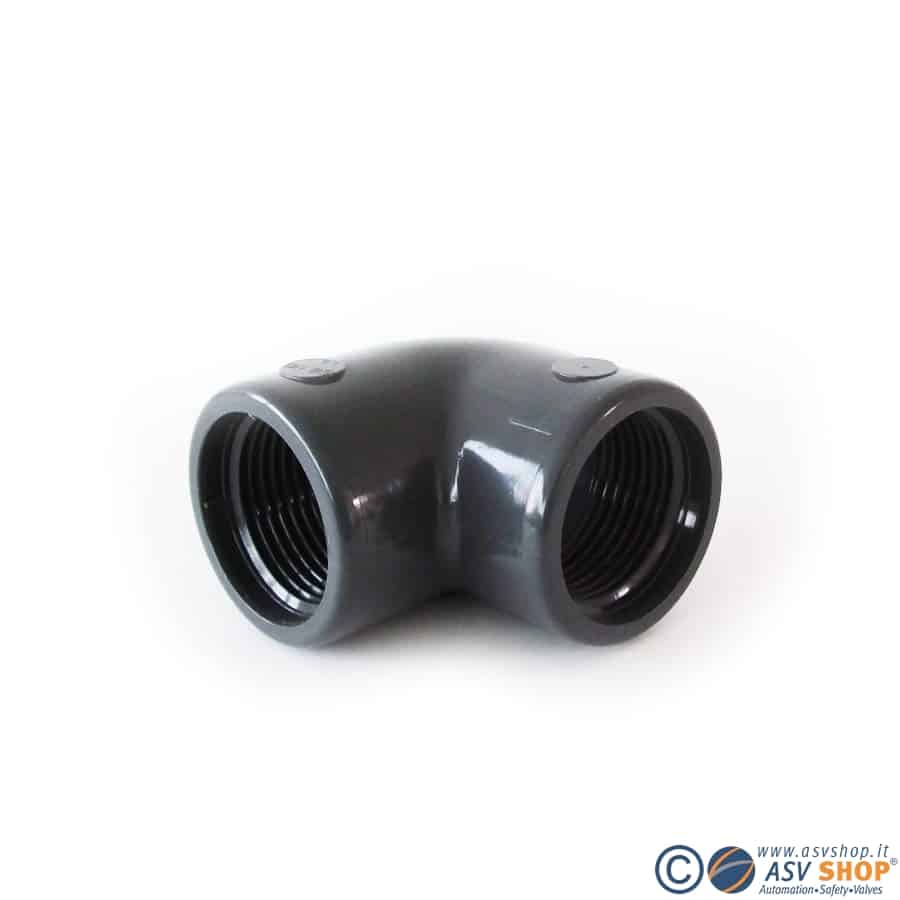 Gomito 90° Per Tubo PE 25 Mm Con Filettatura Femmina 3/4'' - Raccordo Per Impianti Irrigazione, 10 Bar