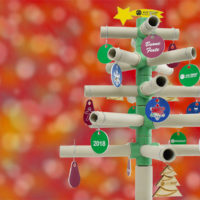 Etichette incise personalizzabili, versatili e resistenti albero di natale asvshop